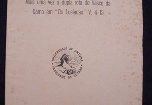 Mais uma vez a dupla rota de Vasco da Gama em "Os Lusíadas" - 1931