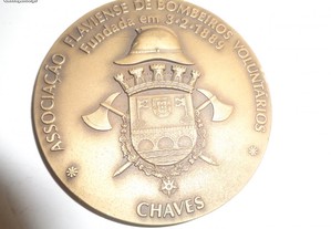 Medalha Bombeiros Chaves Inauguração Nôvo Quartel