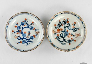 Par de pequenos Pratos porcelana da China, Imari, Dinastia Qing, Kangxi, séc. XVII / XVIII n2