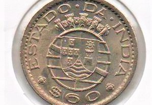 Índia - 60 Centavos 1959 - soberba