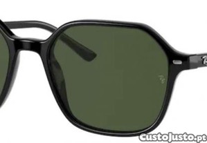 óculos sol Ray-Ban John 2194 53 18 45 verde escuro