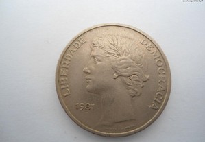 moeda de 25 escudos 1981