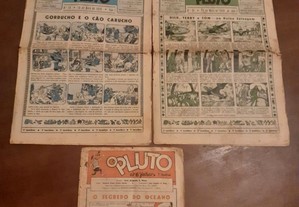 O Pluto revista anos 40 rara banda desenhada