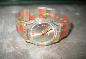 Relógio SWATCH, Coleção 2002,cerejas(nunca usado)