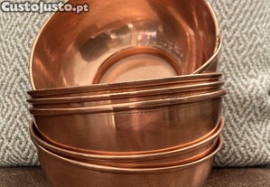 7 taças em latão