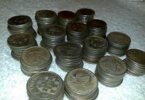 5$00 escudos (296 moedas de 5 escudos) brancas