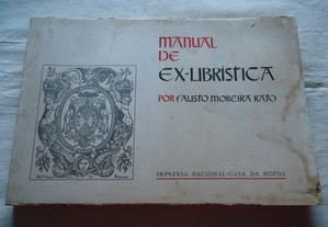 Livro manual de ex librística por Fausto Moreira Rato
