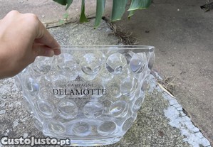 Balde de gelo em vidro acrílico Champagne Delamotte