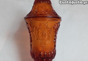 Lind�ssima Bomboneira em Vidro Marinha Grande