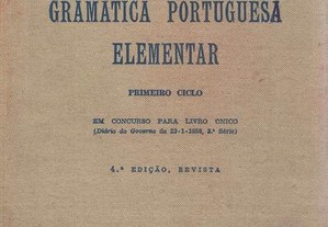 Gramática Portuguesa Elementar de Álvaro J. da Costa Pimpão e J. Nunes de Figueiredo