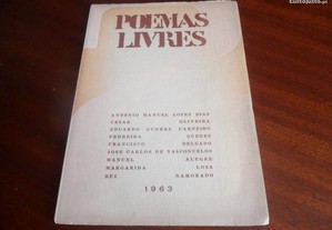 "Poemas Livres" de Vários - 1ª Edição de 1963