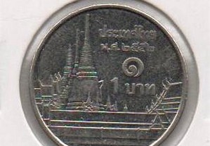 Tailândia - 1 Baht 2552 (2009) - soberba