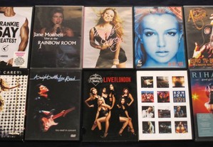 DVD Música Concertos Britney Spears Mariah Carey Bon Jovi Rhianna