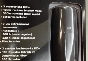 Lanterna Frontal + Luz traseira p/ Bicicleta (BTT)