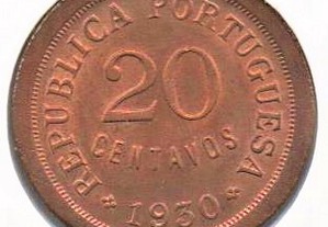 Cabo Verde - 20 Centavos 1930 - soberba