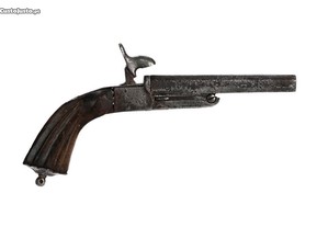 Pistola Ibérica de dois canos justapostos: Sistema "Lefaucheux"