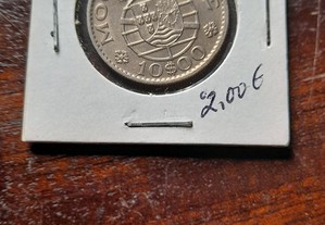 Moeda 10 escudos Moçambique 1970