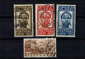 Selos Portugal 1934-Af.561/63 e 1946-Af. 671 Usado