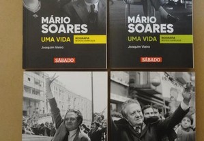 "Mário Soares - Uma Vida" de Joaquim Vieira - 4 Volumes