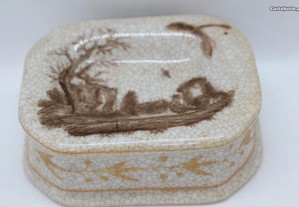 Saleiro WL 1895 WONG LEE Vintage Sépia Porcelana Chinesa
