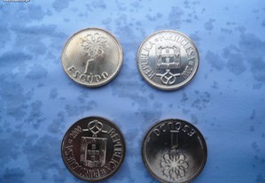 Ultima moeda Escudo Não Circulada 4 moedas de 1 escudo 2000