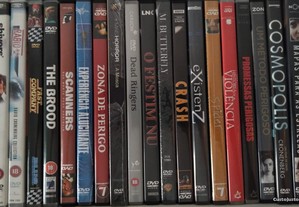 DVDs de filmes de David Cronenberg