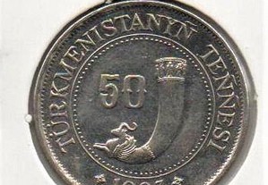 Turquemenistão - 50 Tenge 1993 - soberba