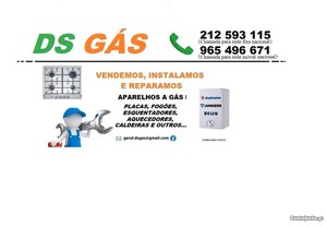 Instalação e reparação de aparelhos a gás