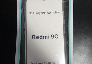Capa de protecção completa 360º para Xiaomi Redmi 9C (Capa frente e verso)