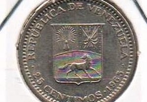 Venezuela - 25 Centimos 1965 - soberba