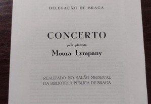 Concerto pela Pianista Moura Lympany 1968 Programa