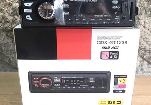 Auto-rádio universal com USB/Leitor Cartão SD/etc.