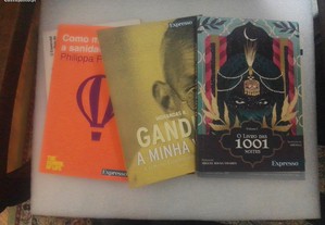 livros Expresso inclui Gandhi a minha vida