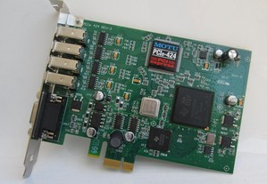Interface áudio Motu PCIe-424 PCI Express como novo