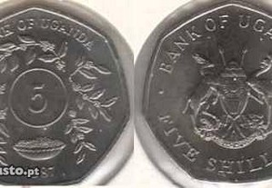 Uganda - 5 Shillings 1987 - soberba