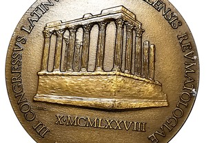 Medalha em Bronze III Congressus Latinus et Portucalensis Reumatologiae, Olisipo X.MCMLXXVIII