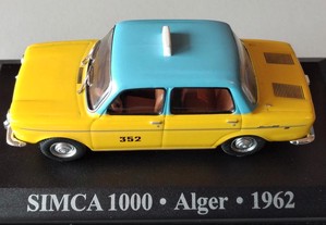 * Miniatura 1:43 Táxi Simca 1000 (1962) | Cidade Argel | 1ª Série
