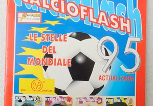 Caderneta de cromos vazia de futebol Calcio Flash 95 Manil