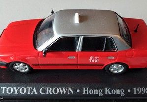 * Miniatura 1:43 Táxi Toyota Crown (1998) | Cidade Hong-Kong | 1ª Série