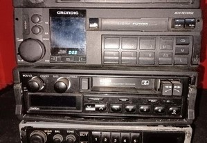 4 auto radios de cassetes para carros antigos