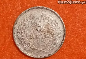 Moeda Bronze 5 Réis D.Carlos I 1900