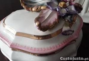 Guarda- Jóias; Moldura & Peça decorativa em porçelana