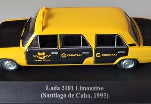 * Miniatura 1:43 Colecção "Táxis do Mundo" Lada 2101 Limousine (1995) Santiago de Cuba 2ª Série