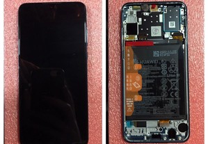 Ecrã original Huawei com frame + bateria + peças para Huawei P30 Lite - (Service Pack Huawei)