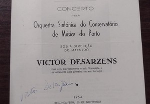 Teatro São João Porto 1954 Programa Victor Desarzens