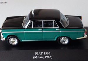 * Miniatura 1:43 Colecção "Táxis do Mundo" Fiat 1500 (1963) Milão 2ª Série