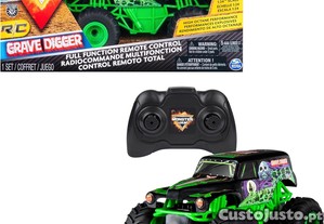 Monster Jam - Carro LED Grave Digger - carro RC Grave Digger