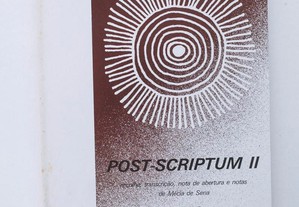 Post Scriptum II, Jorge de Sena, 2 Volumes