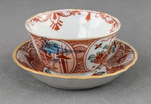 Taça e pires Porcelana China, Qianlong, Amsterdam Bont   Sec. XVIII