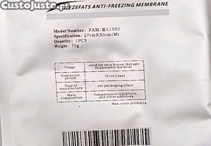 Membrana anticongelante para Criolipólise